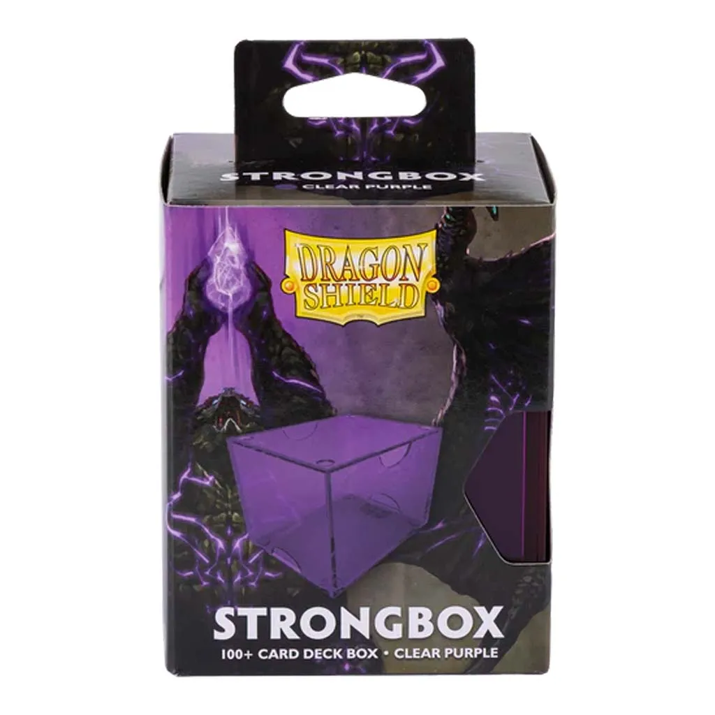 Dragon Shield Strongbox Box - Clear Purple