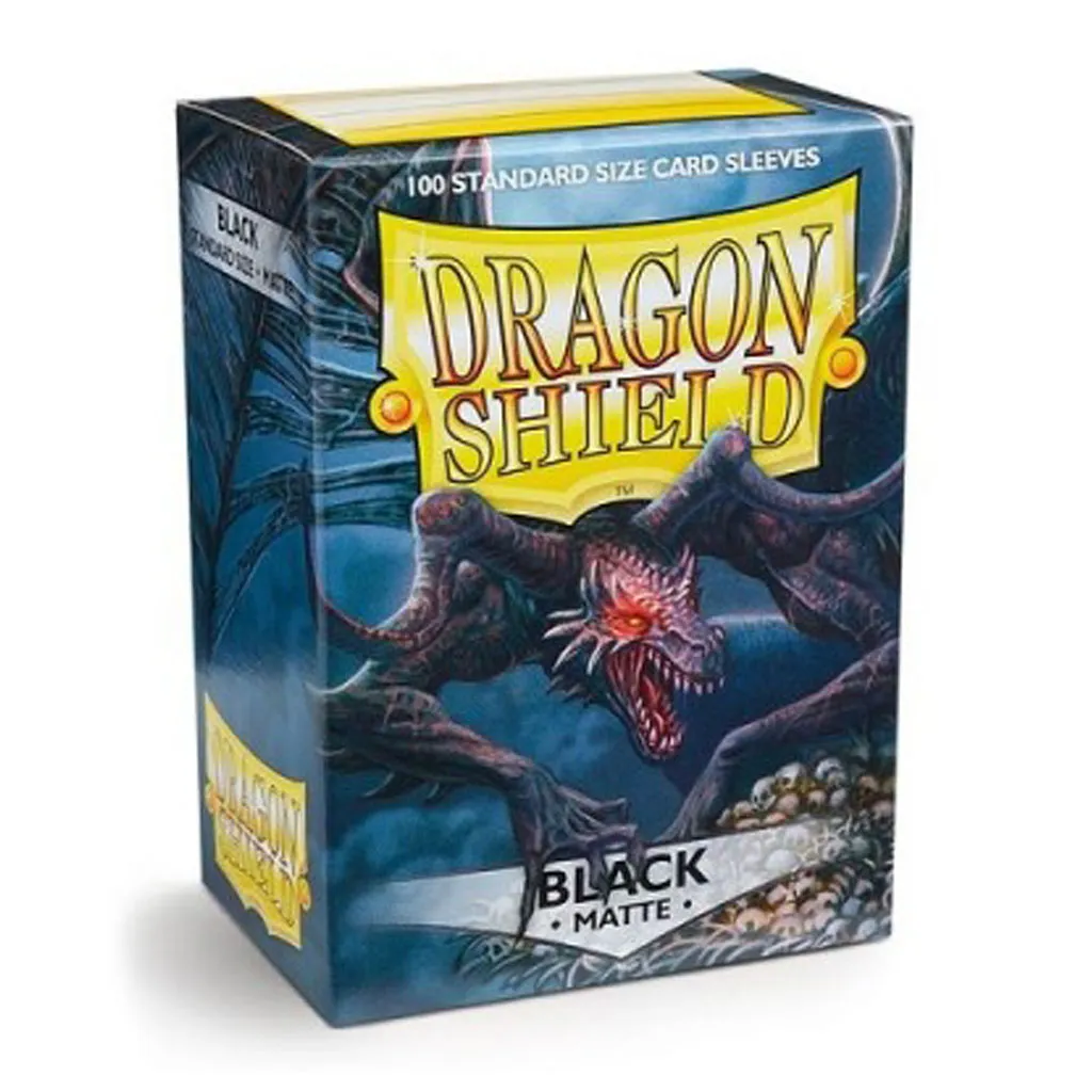 100 Dragon Shield Sleeves - Black mate