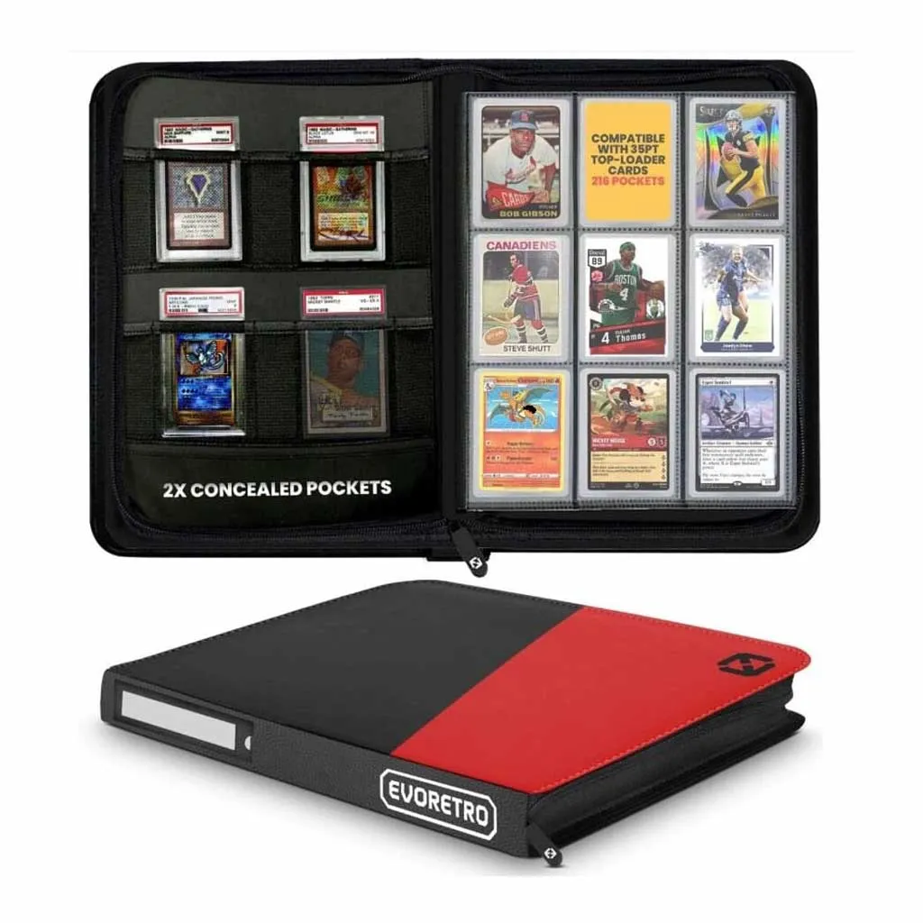 Evoretro classeur Shield - Topload 216 Cards Black/Red